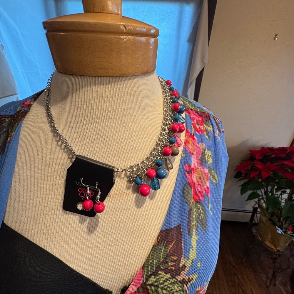 NWT- Betsey Johnson L/S Floral Wrap Dress - Picture 6 of 9